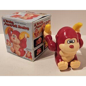 Vintage Tiawan 1980s Turning Somersault Monkey Tested working
